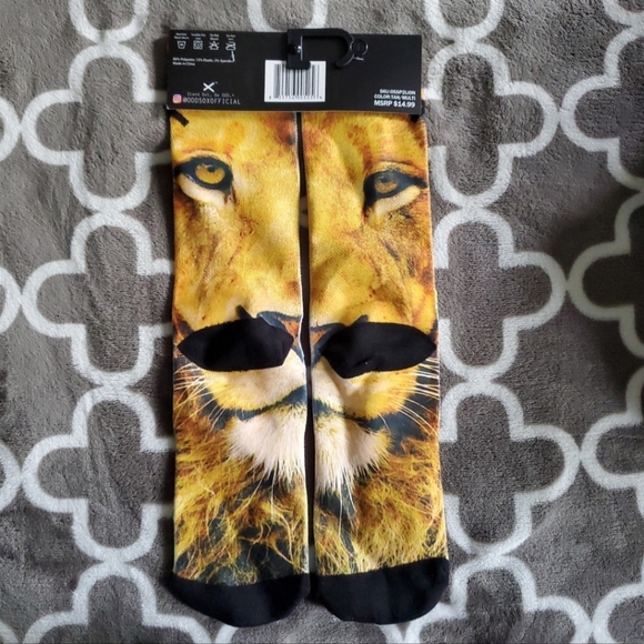 NWT Odd Sox Lion Crew Size 6-13 - Picture 2 of 2
